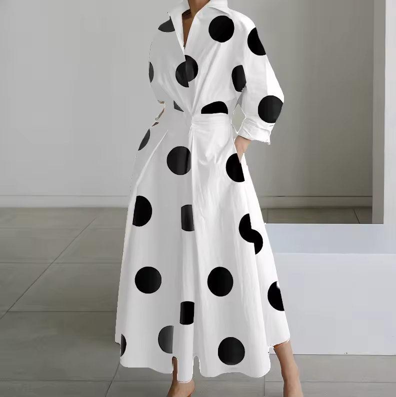 White and Black Polka / 22 (5XL)